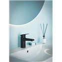 Mitigeur de lavabo Ceraplan noir mat double activation
