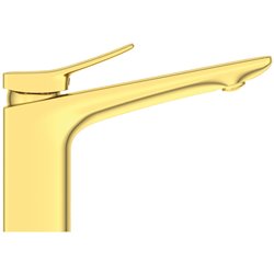 Mitigeur lavabo Conca or brossé sans tirette ni vidage