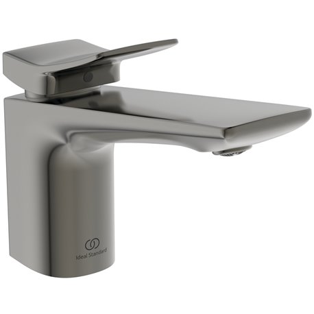 Mitigeur lavabo Conca gris magnétique sans tirette ni vidage