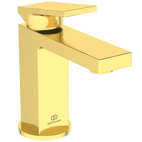 Mitigeur lavabo Extra or brossé avec tirette et vidage bonde métal