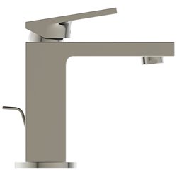 Mitigeur lavabo Extra gris orage avec tirette et vidage bonde métal