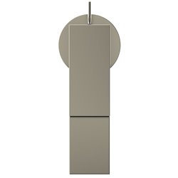 Mitigeur lavabo Extra gris orage avec tirette et vidage bonde métal