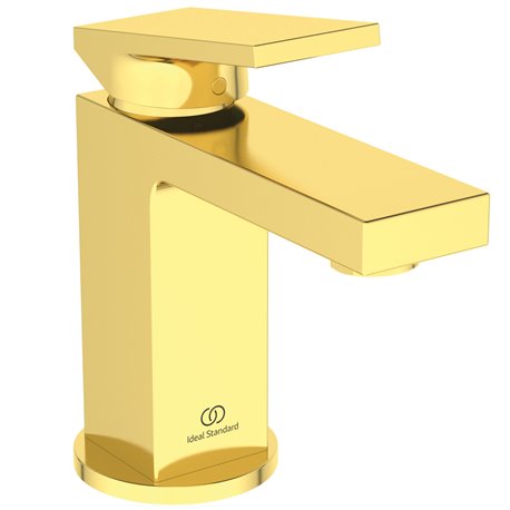 Mitigeur lavabo Extra piccolo or brossé avec tirette et vidage bonde métal