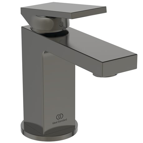 Mitigeur lavabo Extra piccolo gris magnétique avec tirette et vidage bonde métal
