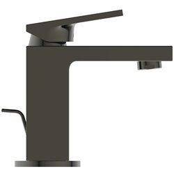 Mitigeur lavabo Extra piccolo gris magnétique avec tirette et vidage bonde métal