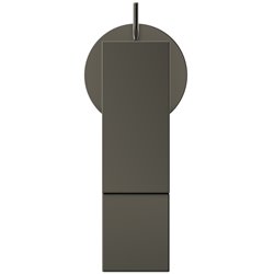 Mitigeur lavabo Extra piccolo gris magnétique avec tirette et vidage bonde métal