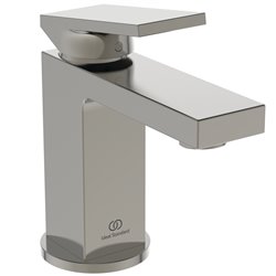 Mitigeur lavabo Extra piccolo gris orage avec tirette et vidage bonde métal