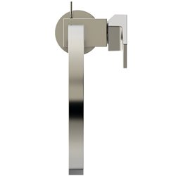 Mitigeur lavabo Extra col de cygne gris orage avec tirette et vidage bonde métal