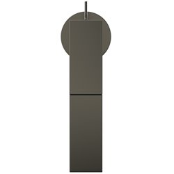 Mitigeur lavabo Extra réhaussé gris magnétique avec tirette et vidage bonde métal