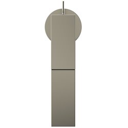 Mitigeur lavabo Extra réhaussé gris orage avec tirette et vidage bonde métal