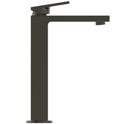 Mitigeur lavabo Extra réhaussé gris magnétique sans tirette ni vidage