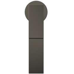 Mitigeur lavabo Extra réhaussé gris magnétique sans tirette ni vidage