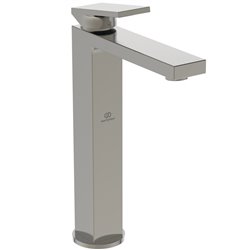 Mitigeur lavabo Extra réhaussé gris orage sans tirette ni vidage