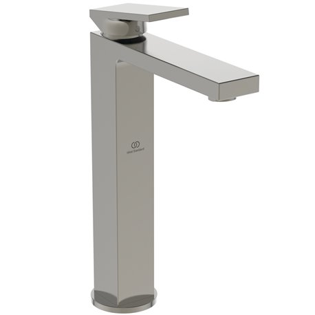 Mitigeur lavabo Extra réhaussé gris orage sans tirette ni vidage