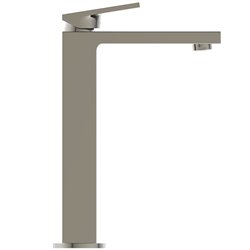 Mitigeur lavabo Extra réhaussé gris orage sans tirette ni vidage