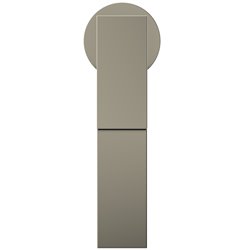 Mitigeur lavabo Extra réhaussé gris orage sans tirette ni vidage