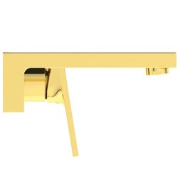 Mitigeur lavabo mural Extra or brossé bec 160 mm