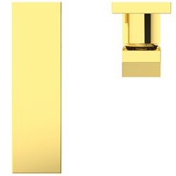 Mitigeur lavabo mural Extra or brossé bec 160 mm