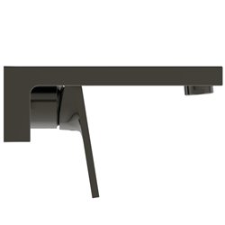 Mitigeur lavabo mural Extra gris magnétique bec 160 mm