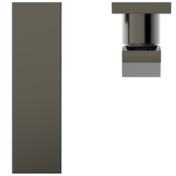 Mitigeur lavabo mural Extra gris magnétique bec 160 mm