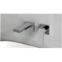 Mitigeur lavabo mural Extra chromé bec 160 mm