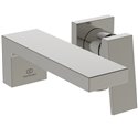 Mitigeur lavabo mural Extra gris orage bec 160 mm