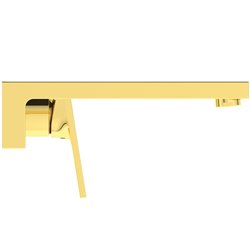 Mitigeur lavabo mural Extra or brossé bec 210 mm