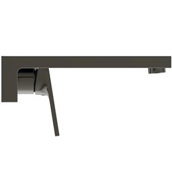 Mitigeur lavabo mural Extra gris magnétique bec 210 mm