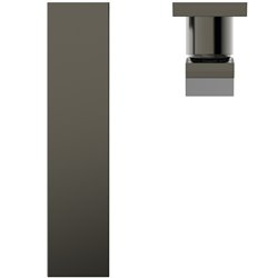 Mitigeur lavabo mural Extra gris magnétique bec 210 mm