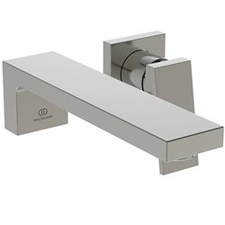 Mitigeur lavabo mural Extra gris orage bec 210 mm