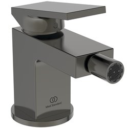 Mitigeur bidet Extra gris magnétique avec tirette et vidage bonde métal