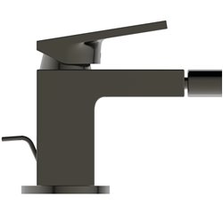 Mitigeur bidet Extra gris magnétique avec tirette et vidage bonde métal