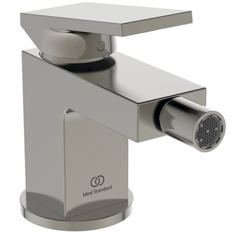 Mitigeur bidet Extra gris orage avec tirette et vidage bonde métal