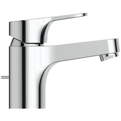 Mitigeur lavabo C2 Olyos chromé avec tirette et vidage plastique
