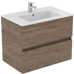 Mitigeur lavabo Olyos chromé avec tirette et vidage plastique