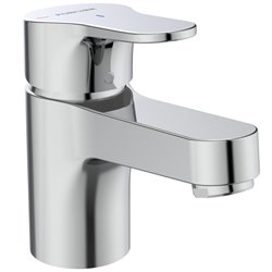 Mitigeur lavabo Olyos grande chromé avec tirette et vidage métal