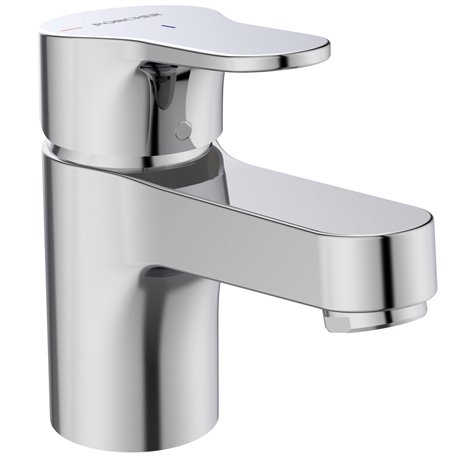 Mitigeur lavabo Olyos grande chromé avec tirette et vidage métal