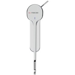 Mitigeur lavabo Olyos Clinic chromé manette rallongée avec tirette et vidage bonde métal