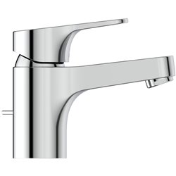 Mitigeur lavabo Olyos Clinic chromé avec tirette et vidage bonde métal