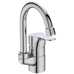 Mitigeur lavabo C2 Olyos col de cygne chromé sans vidage