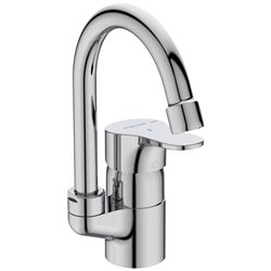 Mitigeur lavabo Olyos col de cygne chromé sans vidage