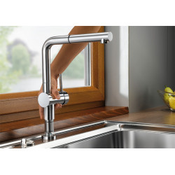 Mitigeur cuisine Linus-F Solution sous fenêtre 514025 Chromé Simple