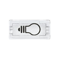 Symbole de rechange hublot d'enjoliveur D-Life MTN395669 transparent picto ampoule