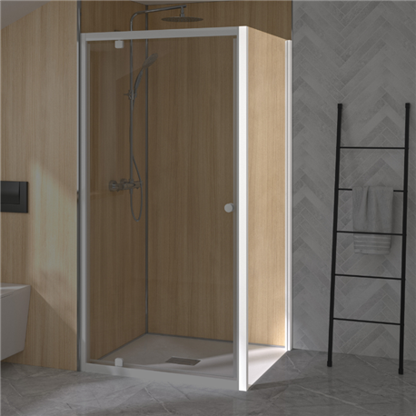 Paroi de douche Supra Fixe 70 cm Profilé blanc
