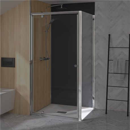 Paroi de douche Supra Fixe 100 cm Profilé chromé
