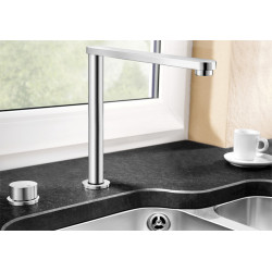 Mitigeur cuisine Eloscope-F II Solution sous fenêtre 516672 Chromé Simple
