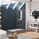 Paroi de douche Alpha Solo 100 cm Profilé chromé