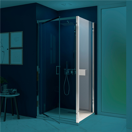 Paroi de douche Smart Express Fixe 100 cm Profilé chromé Paroi de douche Smart Express Fixe 100 cm Profilé chromé