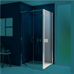 Paroi de douche Smart Express Fixe 80 cm Profilé chromé