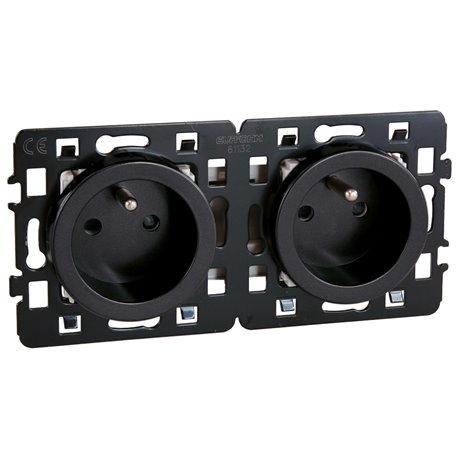 Lot de 5 prises 16A Double 2P+T Vulcain